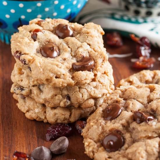 Coconut Cranberry Choc Chip Oatmeal