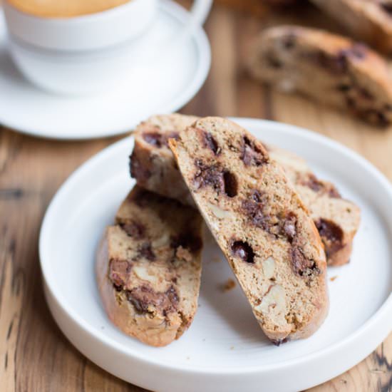 Choc Chip Coffee Biscotti Recipe