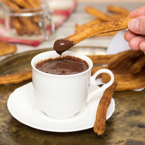 Spanish Churros Con Chocolate