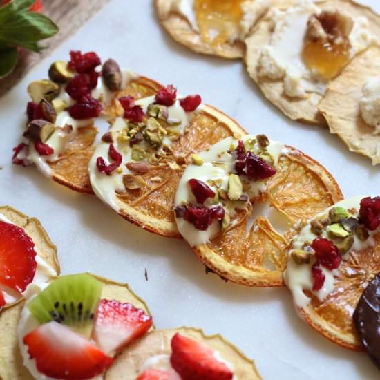 Chocolate, Fruit and Cheese Platter