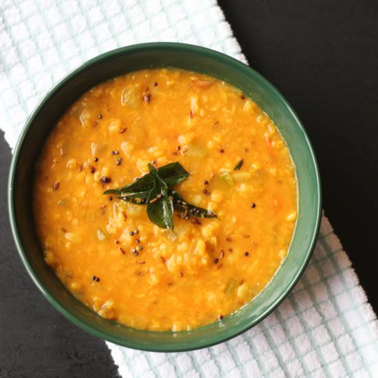 Bottle Gourd Cooked in Lentils