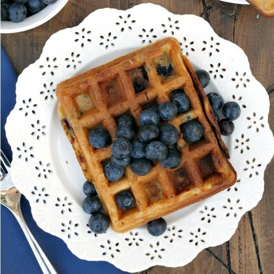 Blueberry Buttermilk Waffles