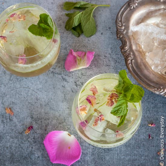 Rose and Cucumber Collins