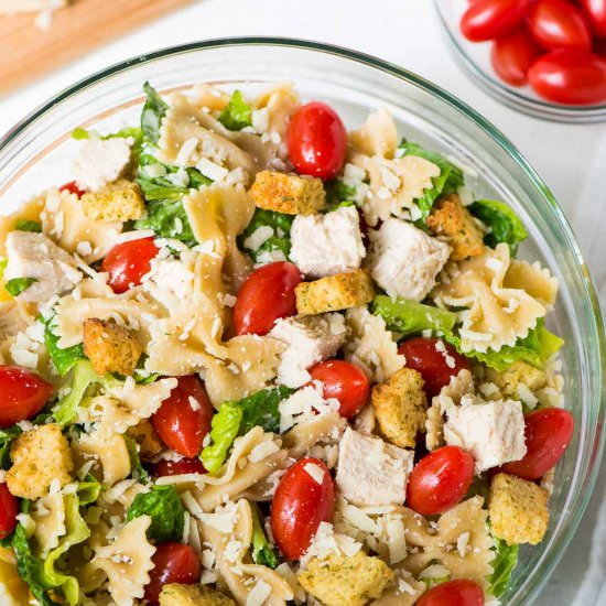 Chicken Caesar Pasta Salad