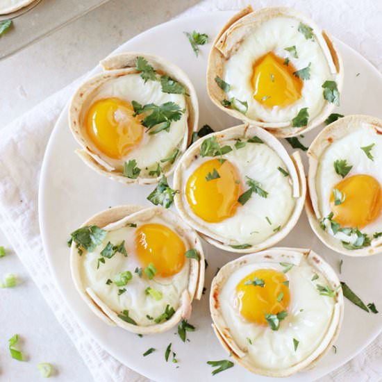 Huevos Rancheros Tortilla Cups