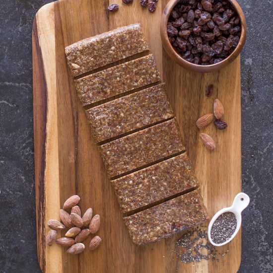 Five Ingredient No Bake Energy Bars