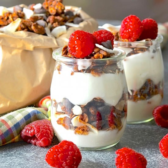 Double Chocolate Coconut Granola