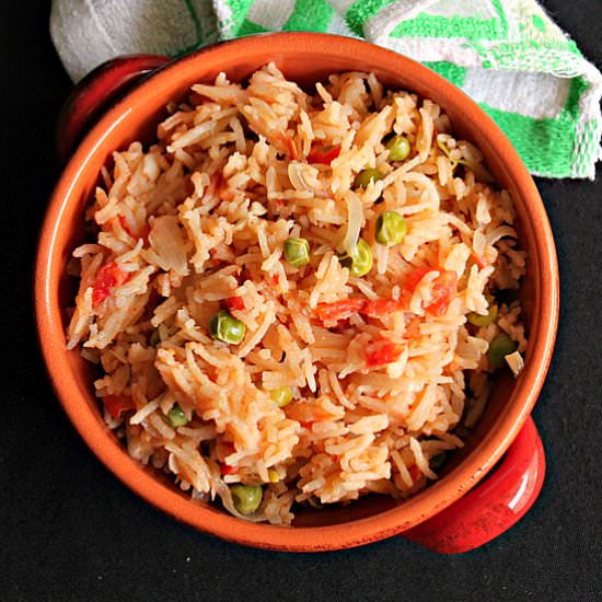 Tomato Rice With Coconut Milk
