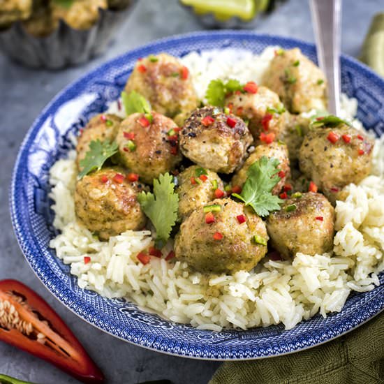 Thai Green Curry Meatballs