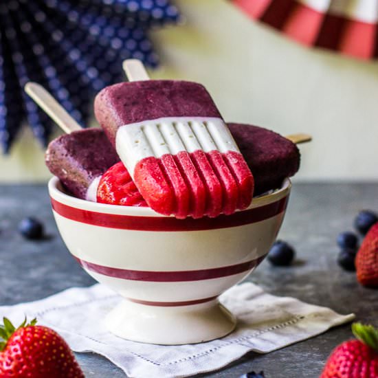 Berry Cheesecake Popsicles