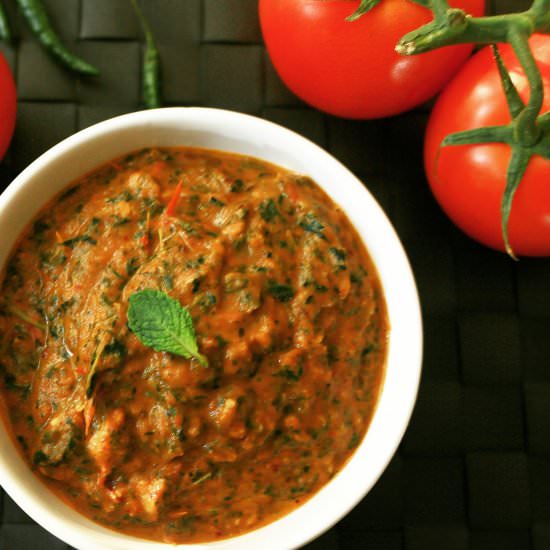 Tomato Mint Chutney|Thakkali Pudina