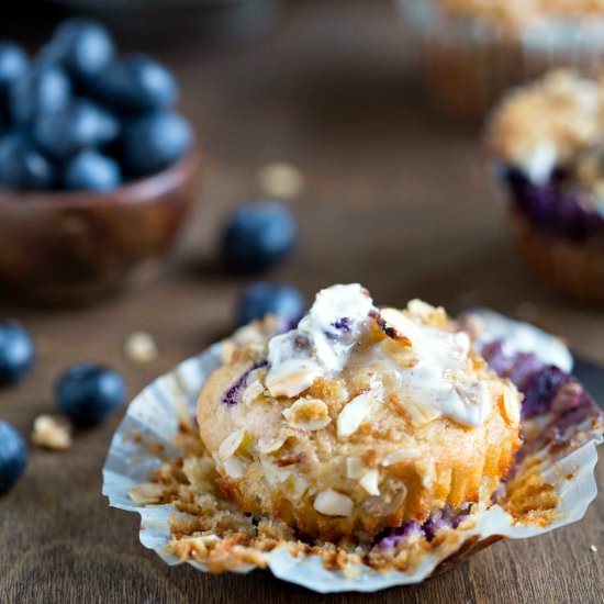 Greek Yogurt Blueberry Muffins