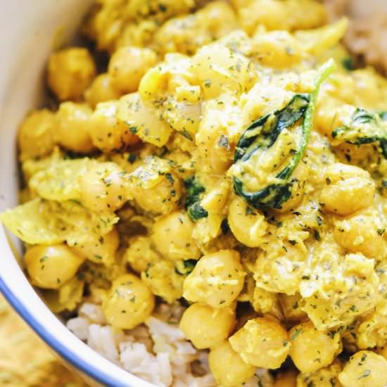 Coconut Chickpea Curry