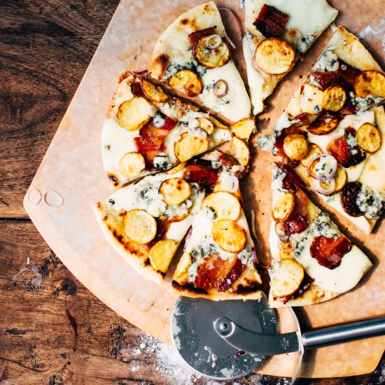 Grilled Potato Pizza