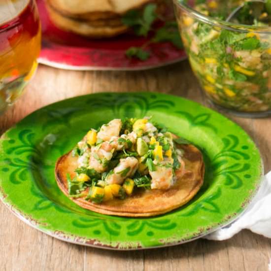 Gulf Shrimp Ceviche Tostadas
