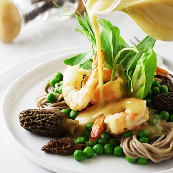 Buckwheat Noodle Salad with Shrimp