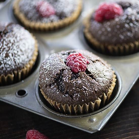 Chocolate Raspberry Muffins