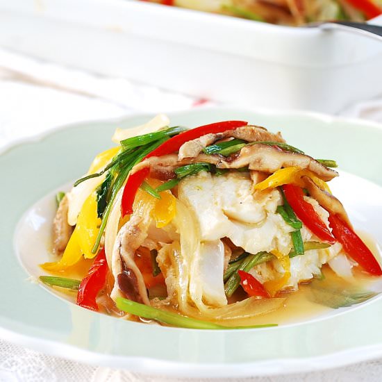 Korean-style baked fish