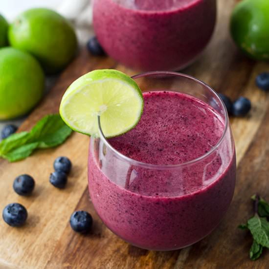 Frozen Blueberry Mojitos