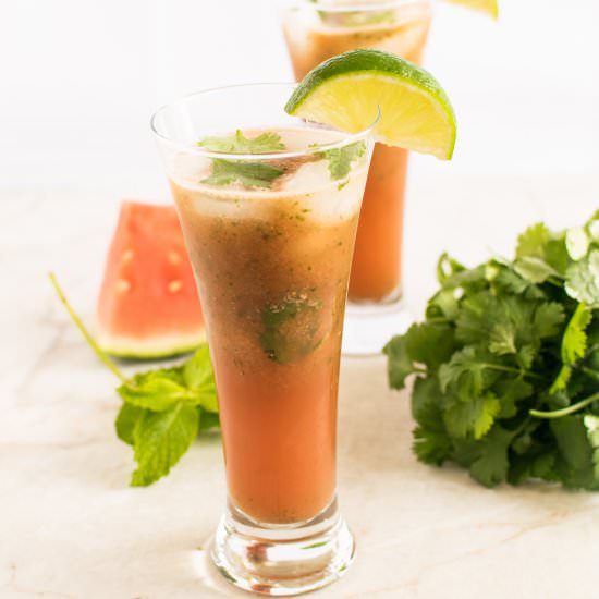 Watermelon Cilantro Drink