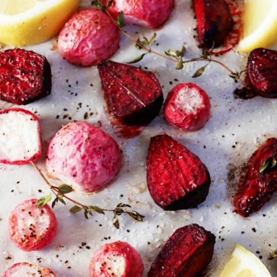Roasted Beets & Radishes