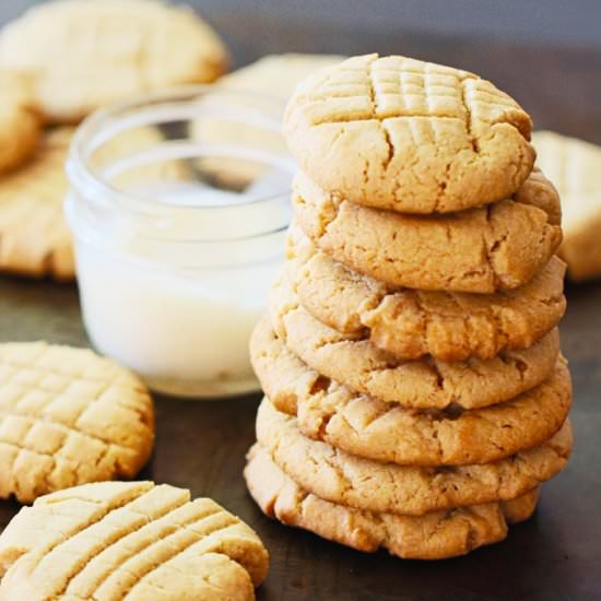 Peanut Butter Bacon Fat Cookies