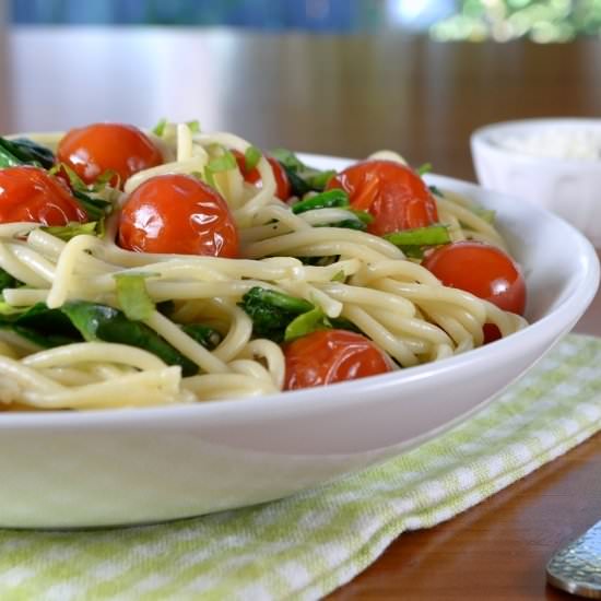 Spaghetti with Cherry Tomatoes