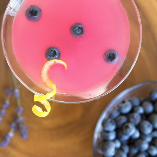 Blueberry and Lavender Martini
