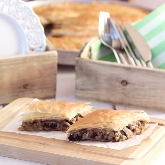 Four Type of Mushroom Pie