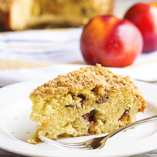 Fresh Peach Buckle Cake