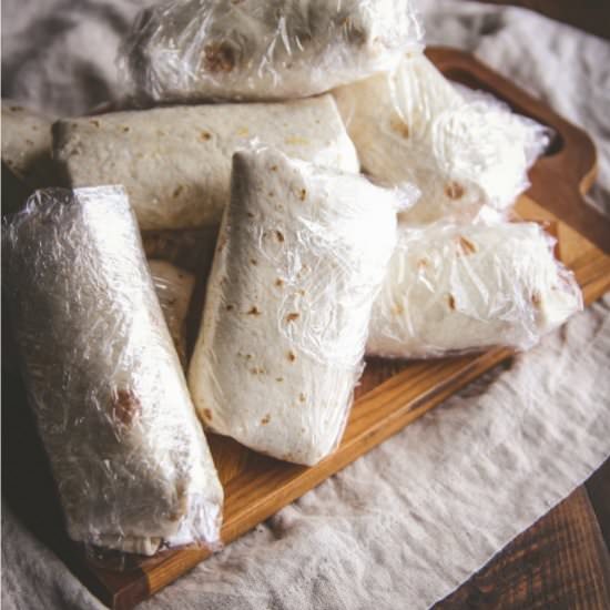 Vegetarian Freezer Burritos