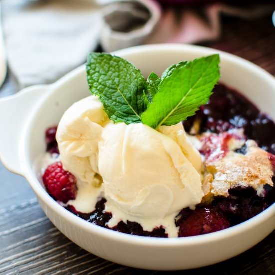 Easy as Pie Blueberry Cobbler