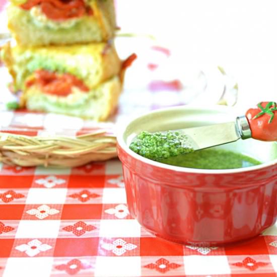 Italian Grill Cheese with Pesto