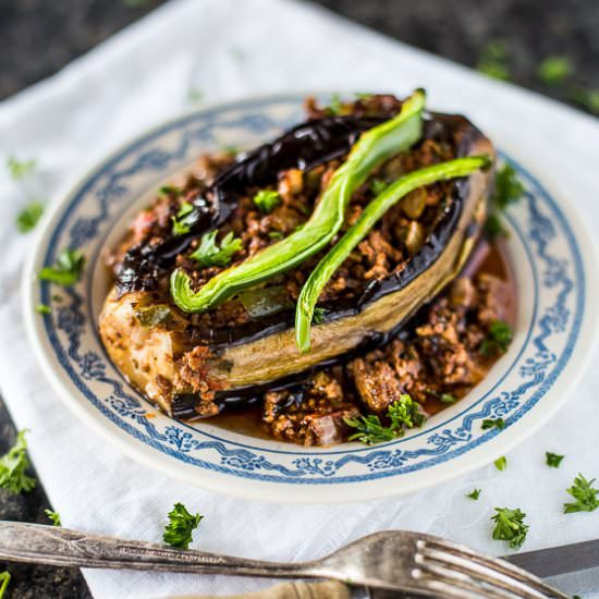 Karniyarik Turkish Stuffed Eggplant