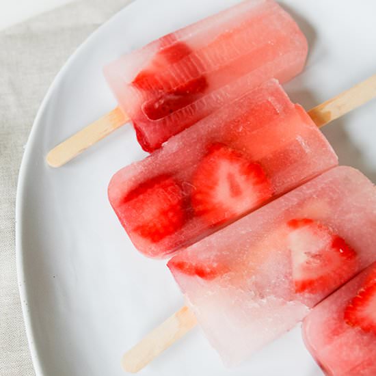 Coconut Water + Lemonade Popsicles