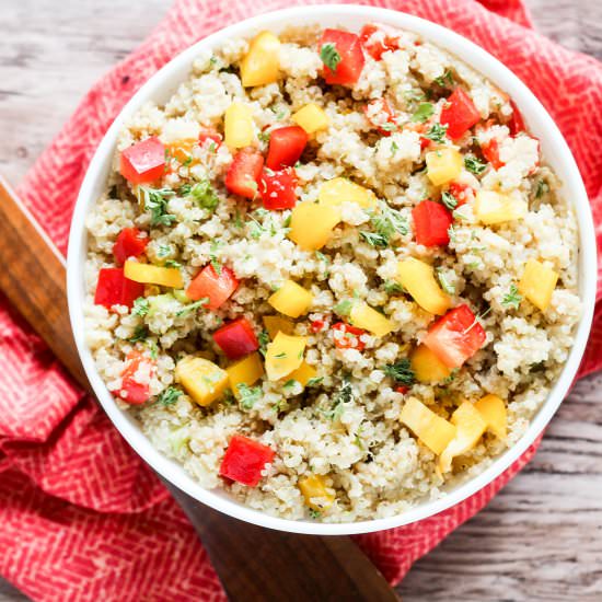 Bell Pepper Quinoa Pilaf