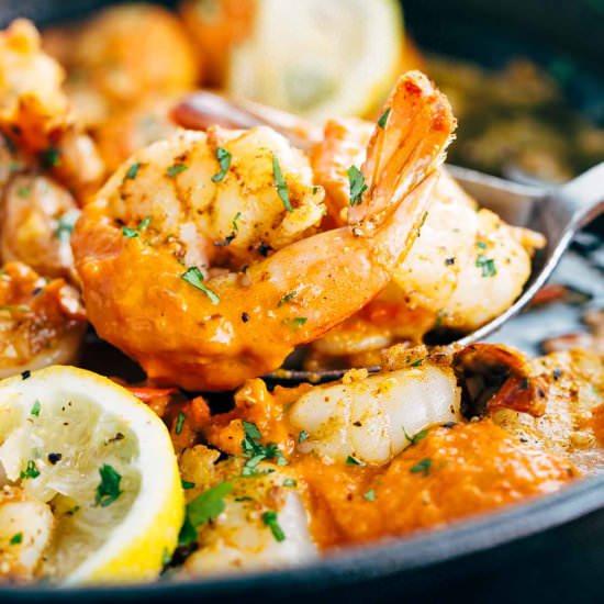 Garlic Shrimp Skillet