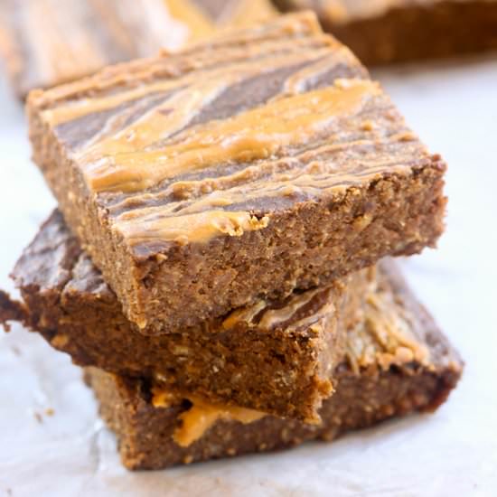 Peanut Butter Breakfast Brownies