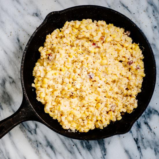 Creamed Corn with Bacon