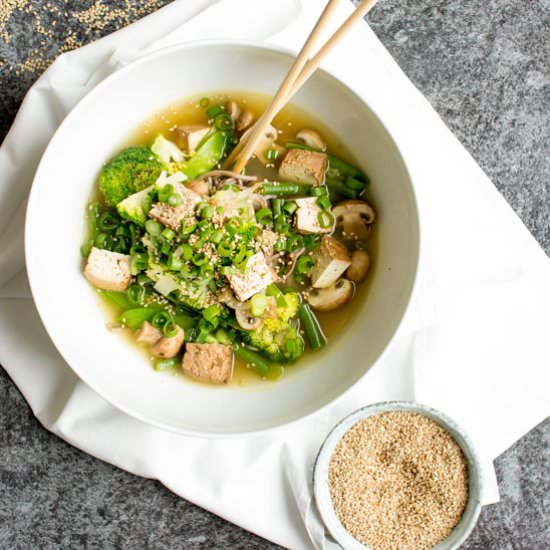 Vegan Miso Noodle Soup