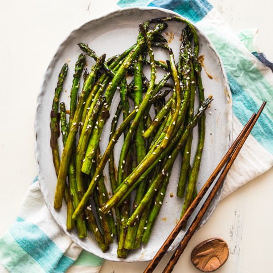 Hoisin Roasted Asparagus