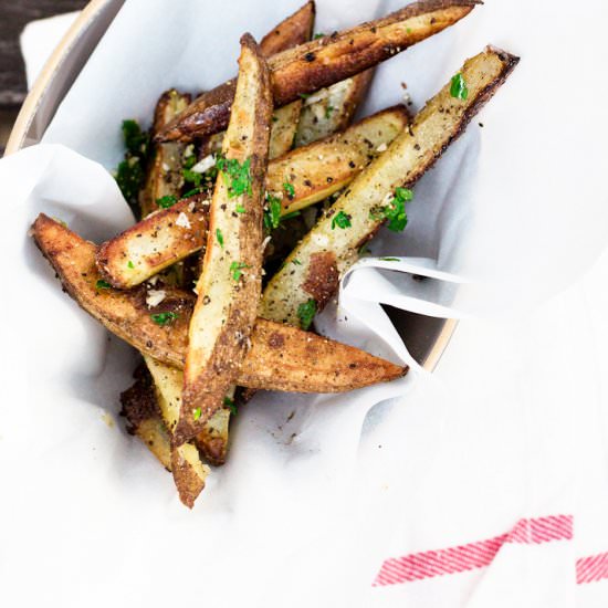 Oven-Baked Fries with Ketchup