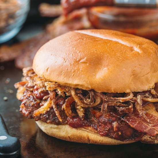 BBQ Meatloaf Burger