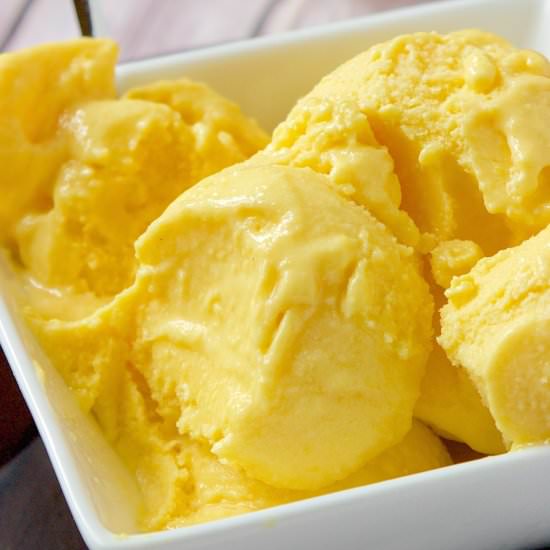 Easy Mango Ice Cream