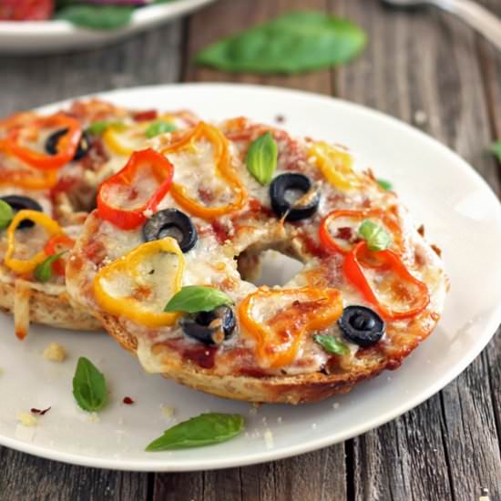 Toaster Oven Pizza Bagels