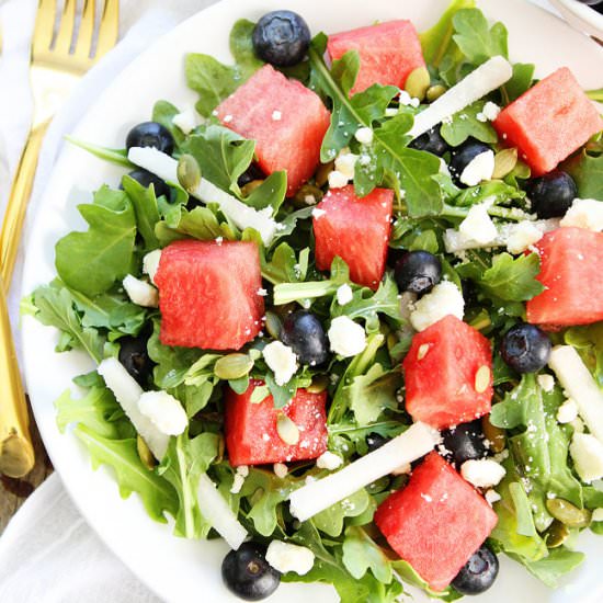Watermelon Arugula Salad