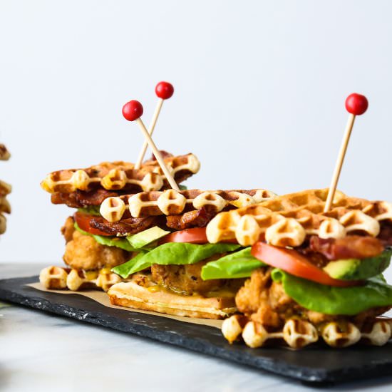 Fried Chicken and Waffle Sliders
