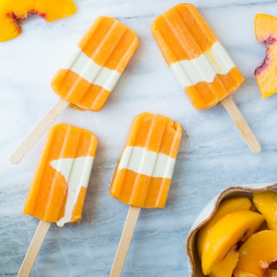 3-Ingredient Peach Creamsicles