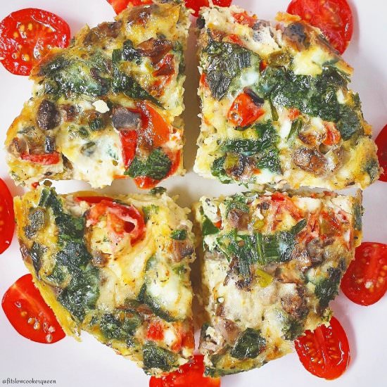 Slow Cooker Vegetable Frittata
