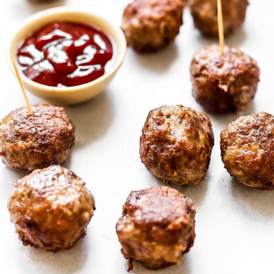 Fried Pork and Beef Meatballs